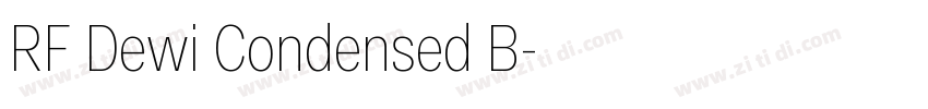 RF Dewi Condensed B字体转换